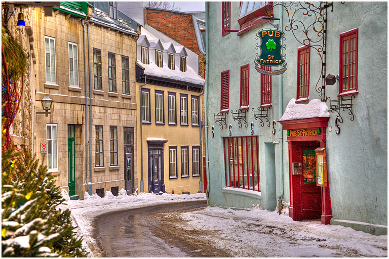 Quebec street scene no 1 pres s